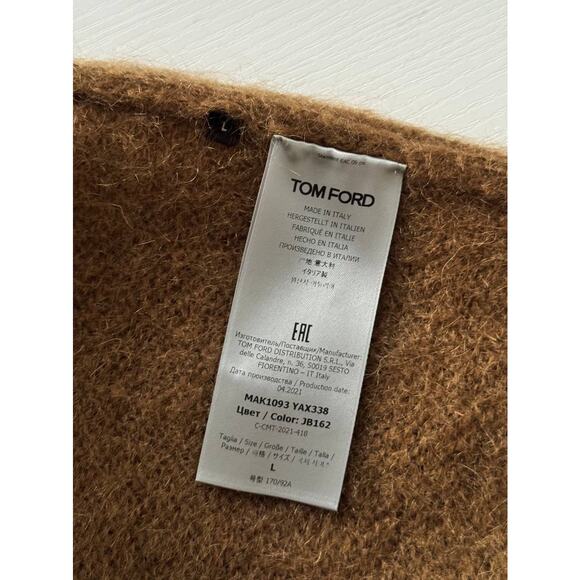 Tom Ford Mohair Blend Turtleneck Sweater Brown - Picture 5 of 7